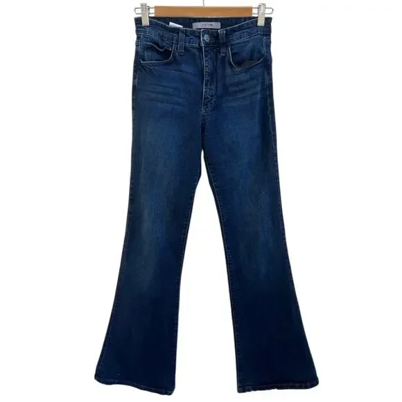 Joes Jeans Women Veles Dark Blue Flare Denim Stretch Whisker Sz 26 - Picture 2 of 6